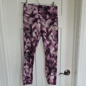 Kids Purple Patterned Leggings